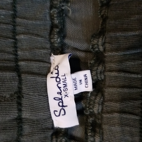 SPLENDID Lyocell Linen Camo Jogger Pants with front and back pockets - Picture 2 of 14